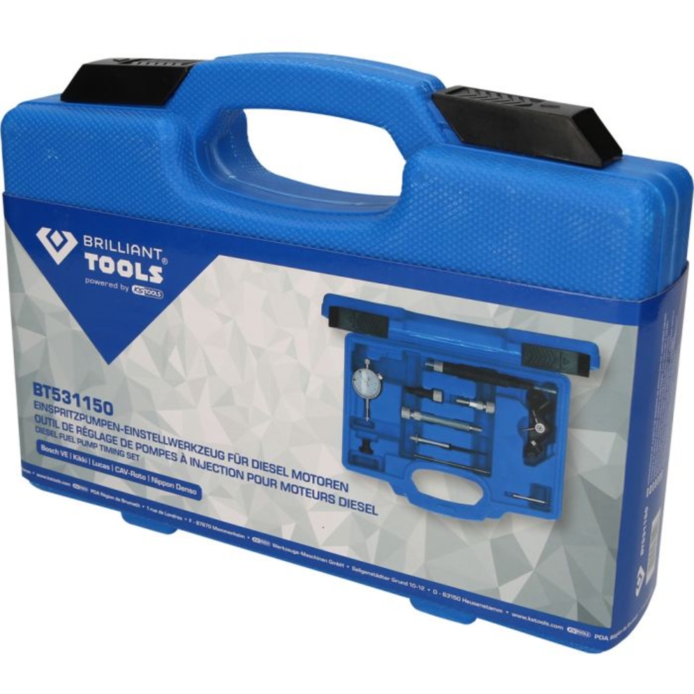Coffret d’outils de réglage de pompes à injection pour moteurs diesel 10 pcs BRILLIANT TOOLS - KS TOOLS - BT531150