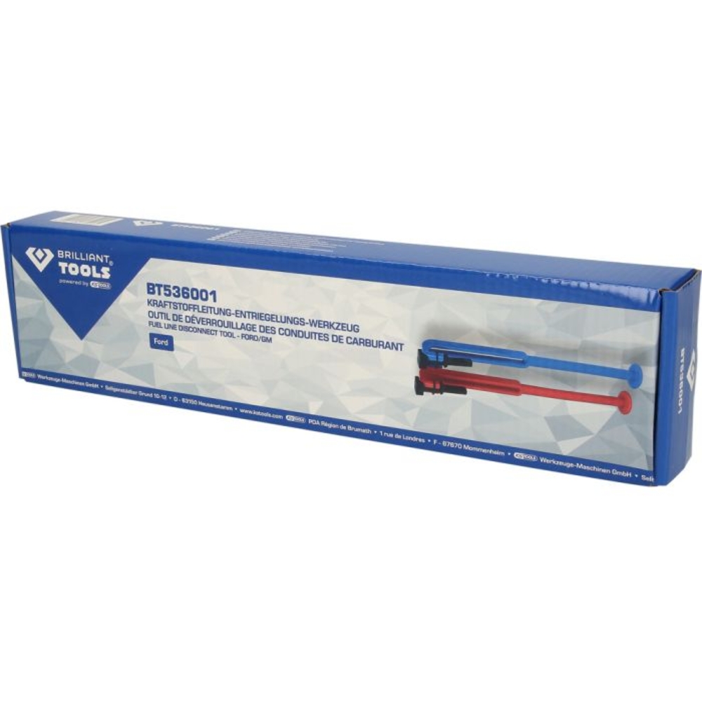 Jeu de 2 outils pour déverrouillage des conduites de carburant pour Ford-GM BRILLIANT TOOLS - KS TOOLS - BT536001