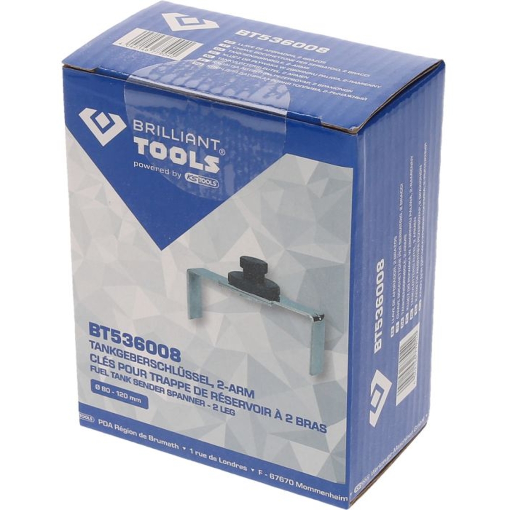 Clé pour trappe de réservoir à 2 bras BRILLIANT TOOLS - KS TOOLS - BT536008