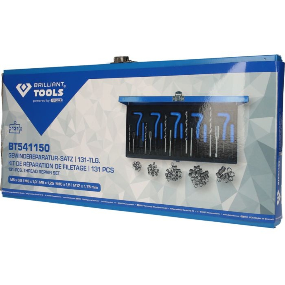 Kit de réparation de filetage 146 pcs BRILLIANT TOOLS - KS TOOLS - BT541150