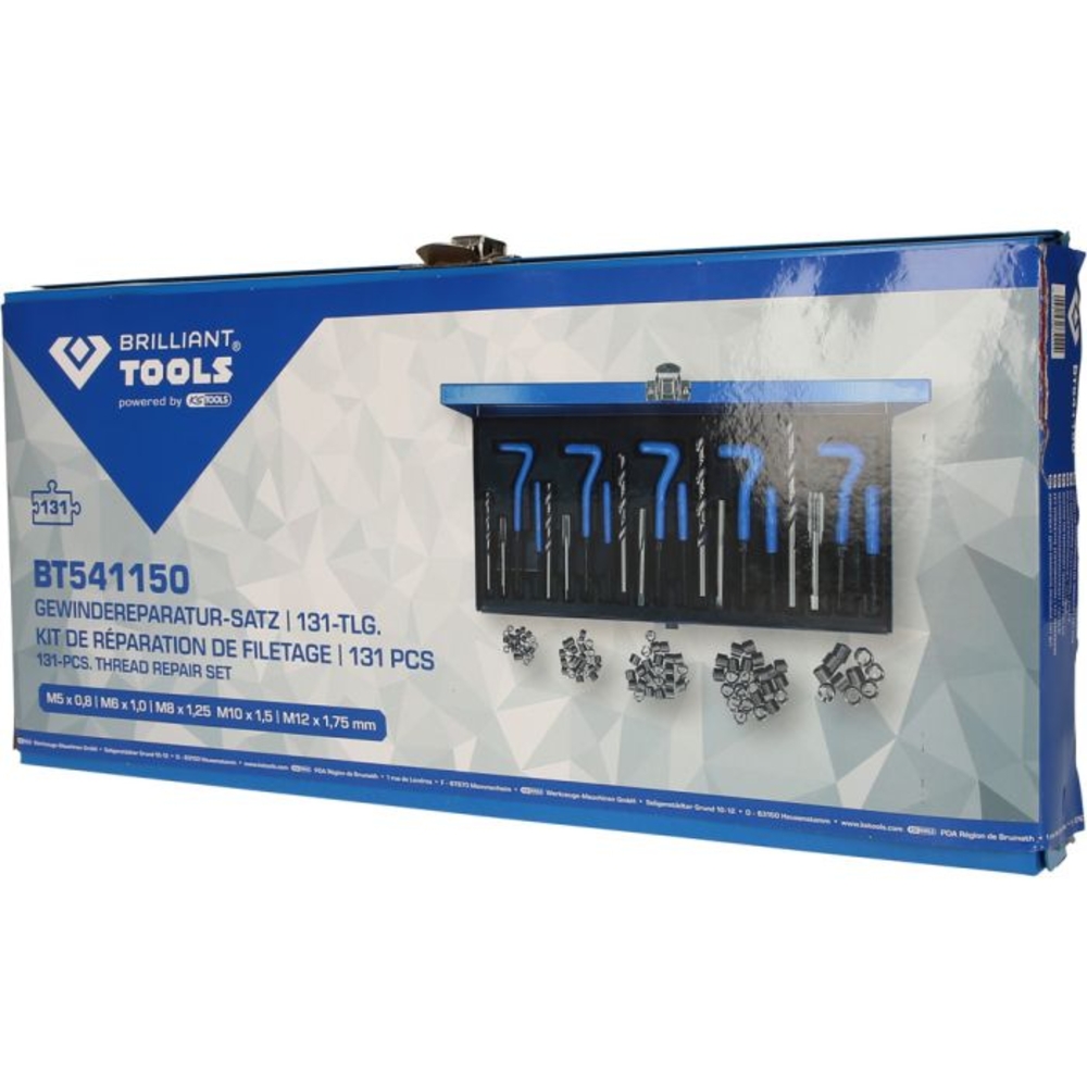 Kit de réparation de filetage 146 pcs BRILLIANT TOOLS - KS TOOLS - BT541150