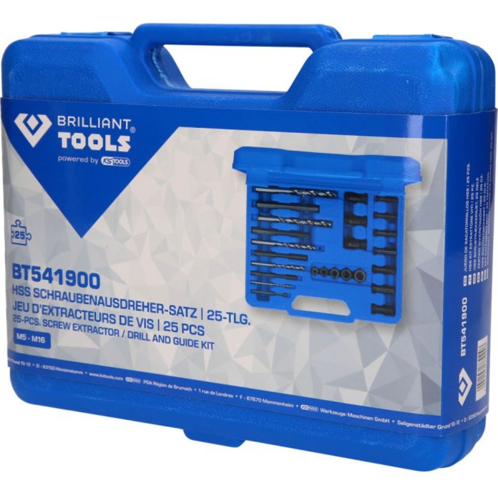 Jeu d’extracteurs de vis 25 pcs BRILLIANT TOOLS - KS TOOLS - BT541900