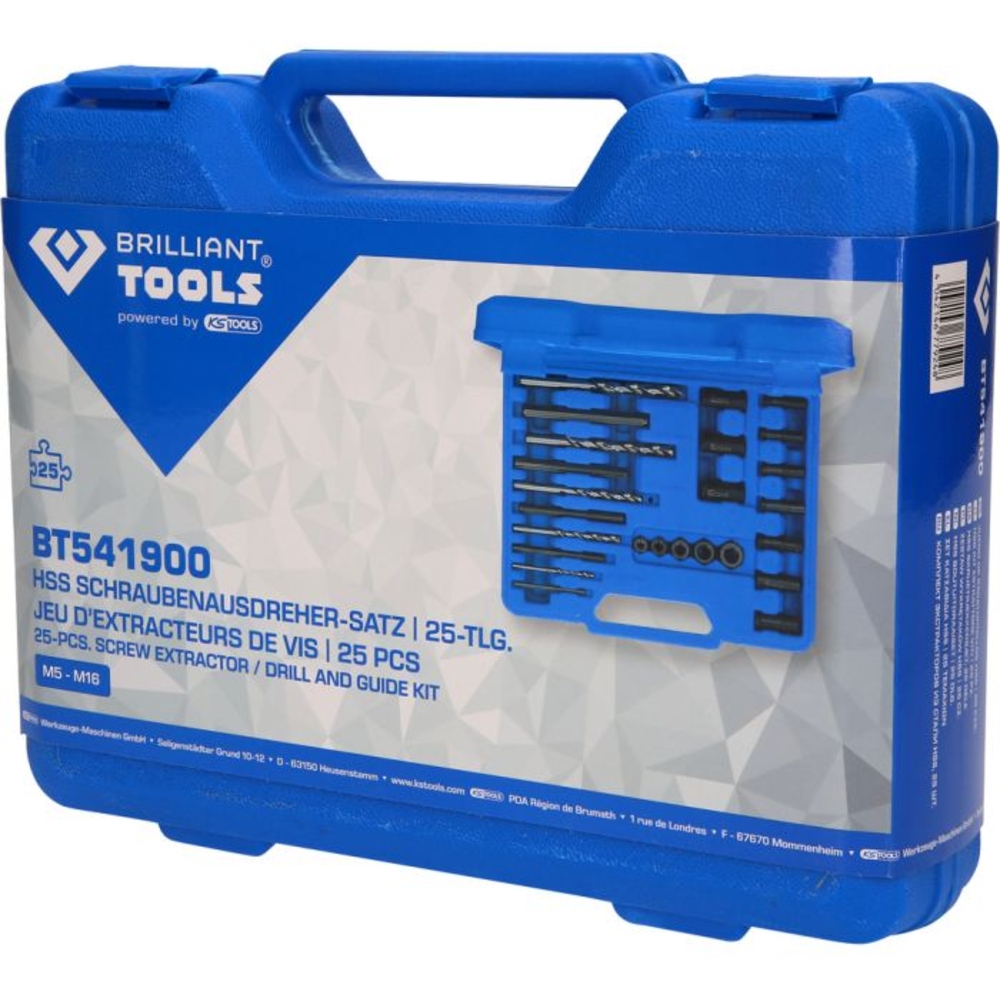Jeu d’extracteurs de vis 25 pcs BRILLIANT TOOLS - KS TOOLS - BT541900