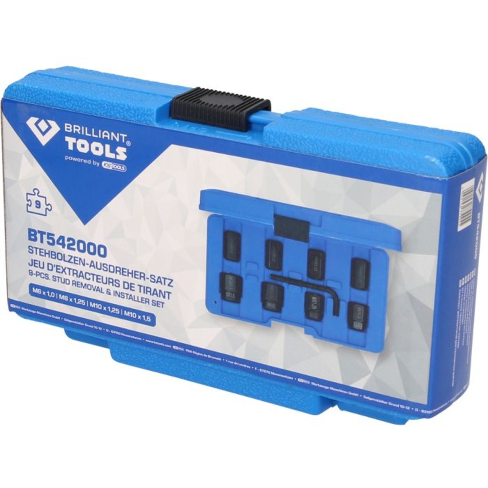 Jeu d’extracteurs de goujons 9 pcs BRILLIANT TOOLS - KS TOOLS - BT542000