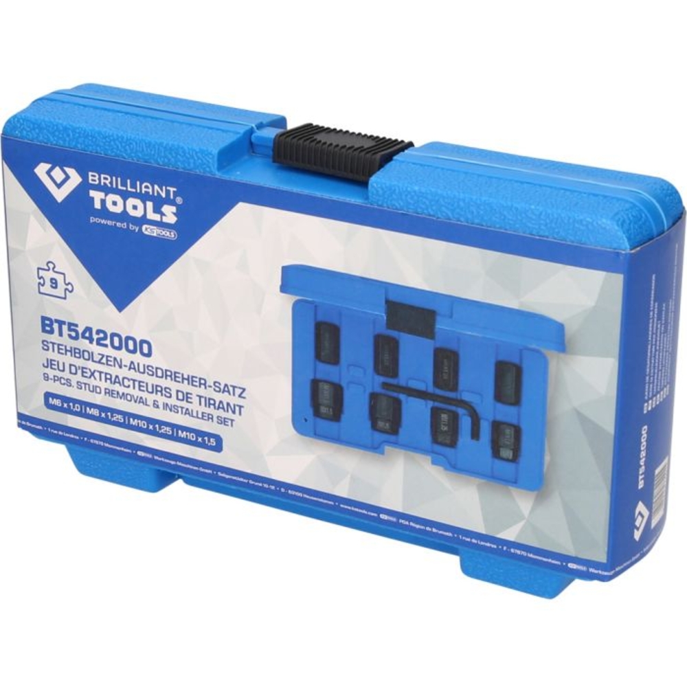 Jeu d’extracteurs de goujons 9 pcs BRILLIANT TOOLS - KS TOOLS - BT542000