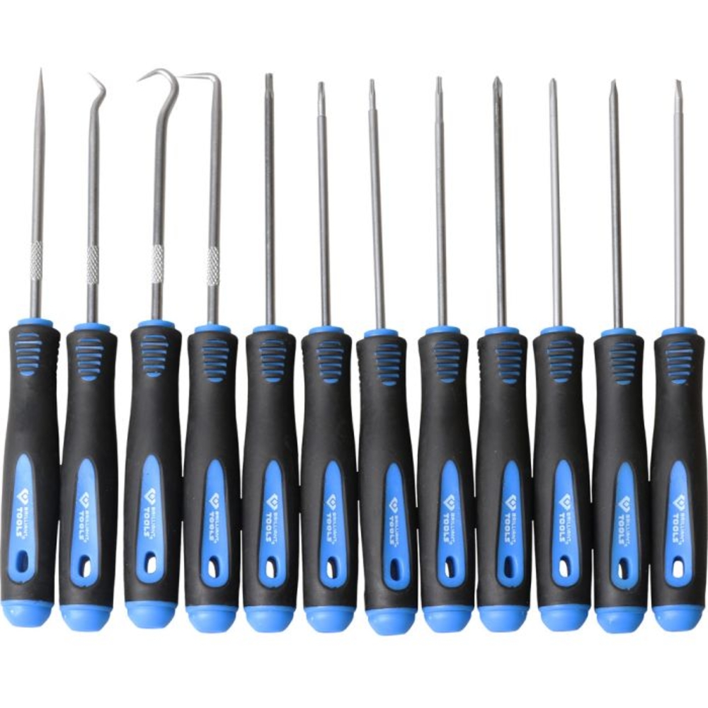 Jeu de tournevis et de crochets 12 pcs BRILLIANT TOOLS - KS TOOLS - BT542080