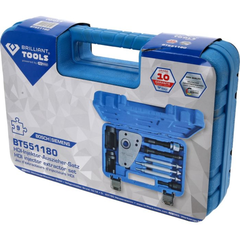 Jeu d’extracteurs d’injecteurs HDI 9 pcs BRILLIANT TOOLS - KS TOOLS - BT551180