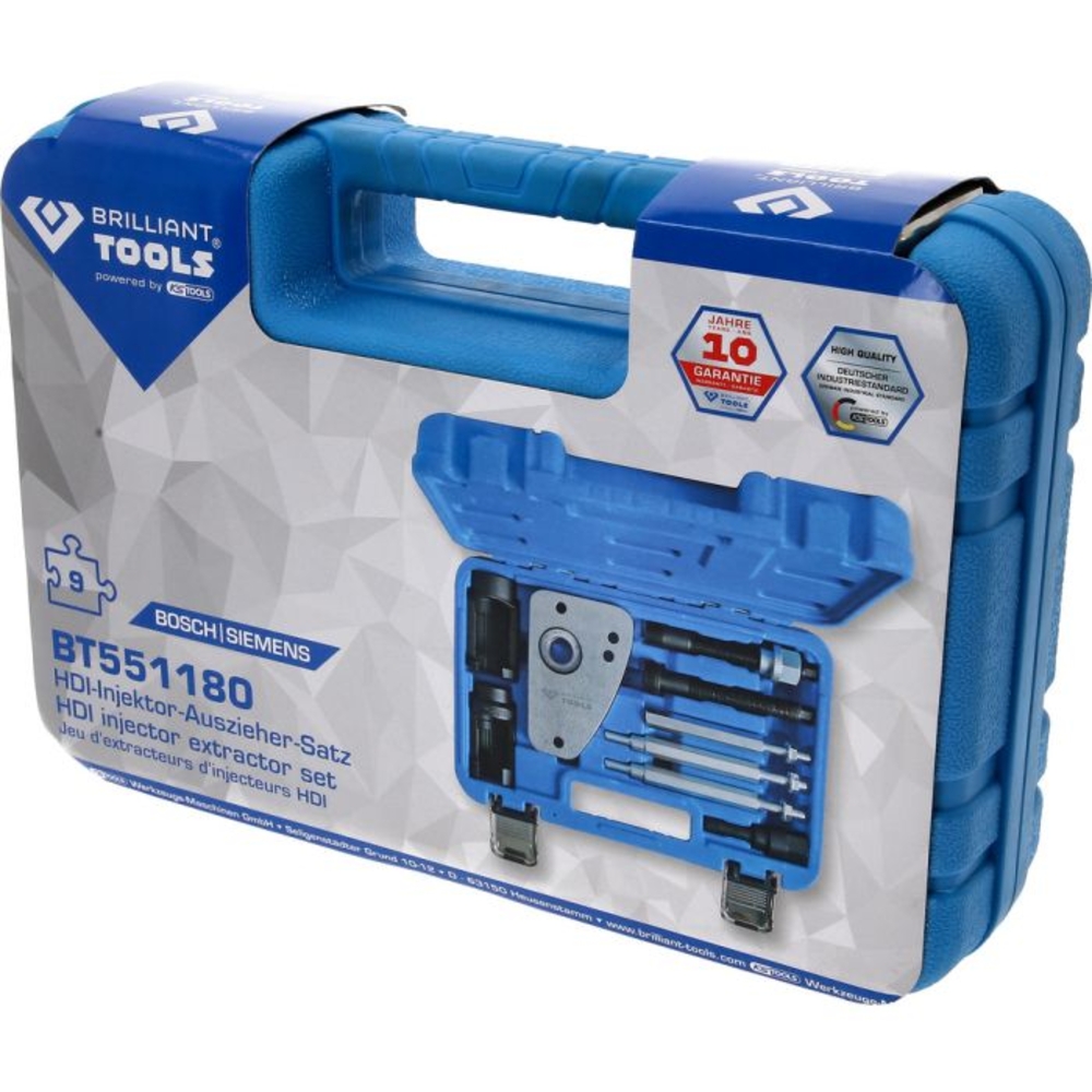 Jeu d’extracteurs d’injecteurs HDI 9 pcs BRILLIANT TOOLS - KS TOOLS - BT551180