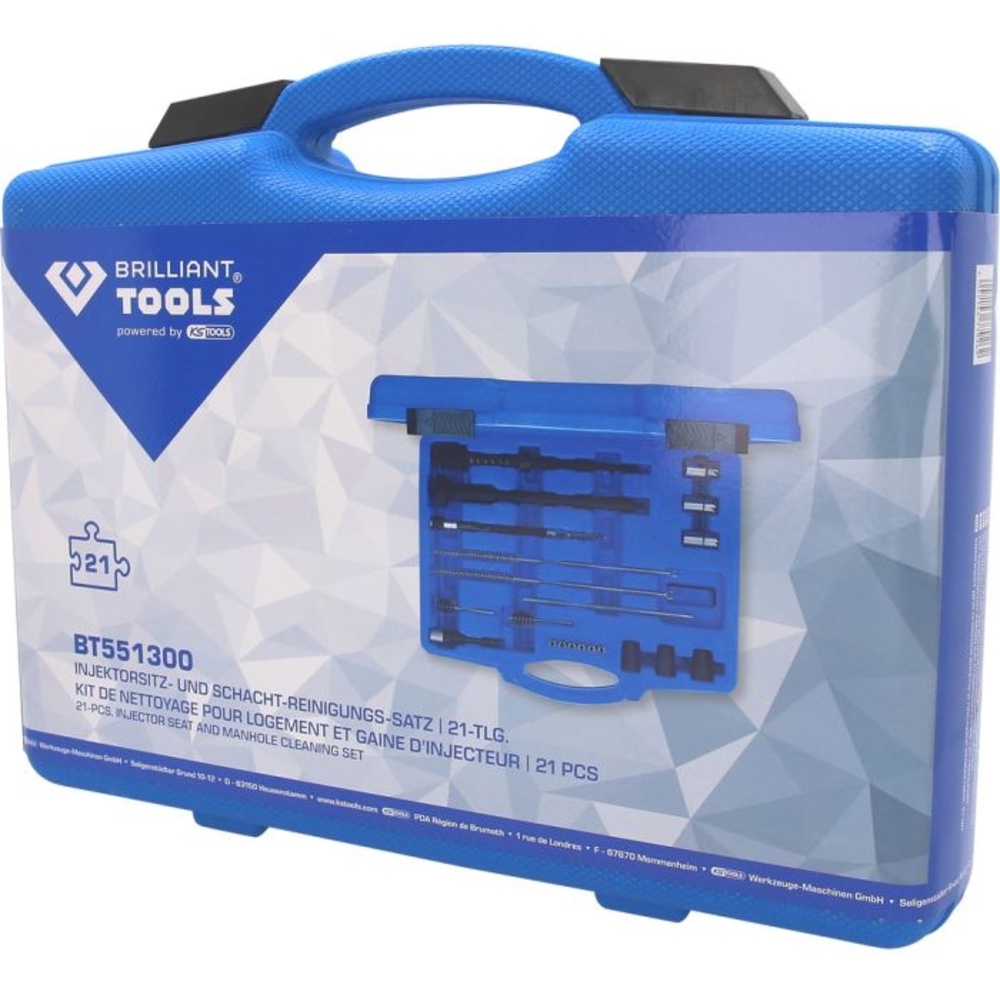 Kit de nettoyage de puits d'injection 21 pcs BRILLIANT TOOLS - KS TOOLS - BT551300