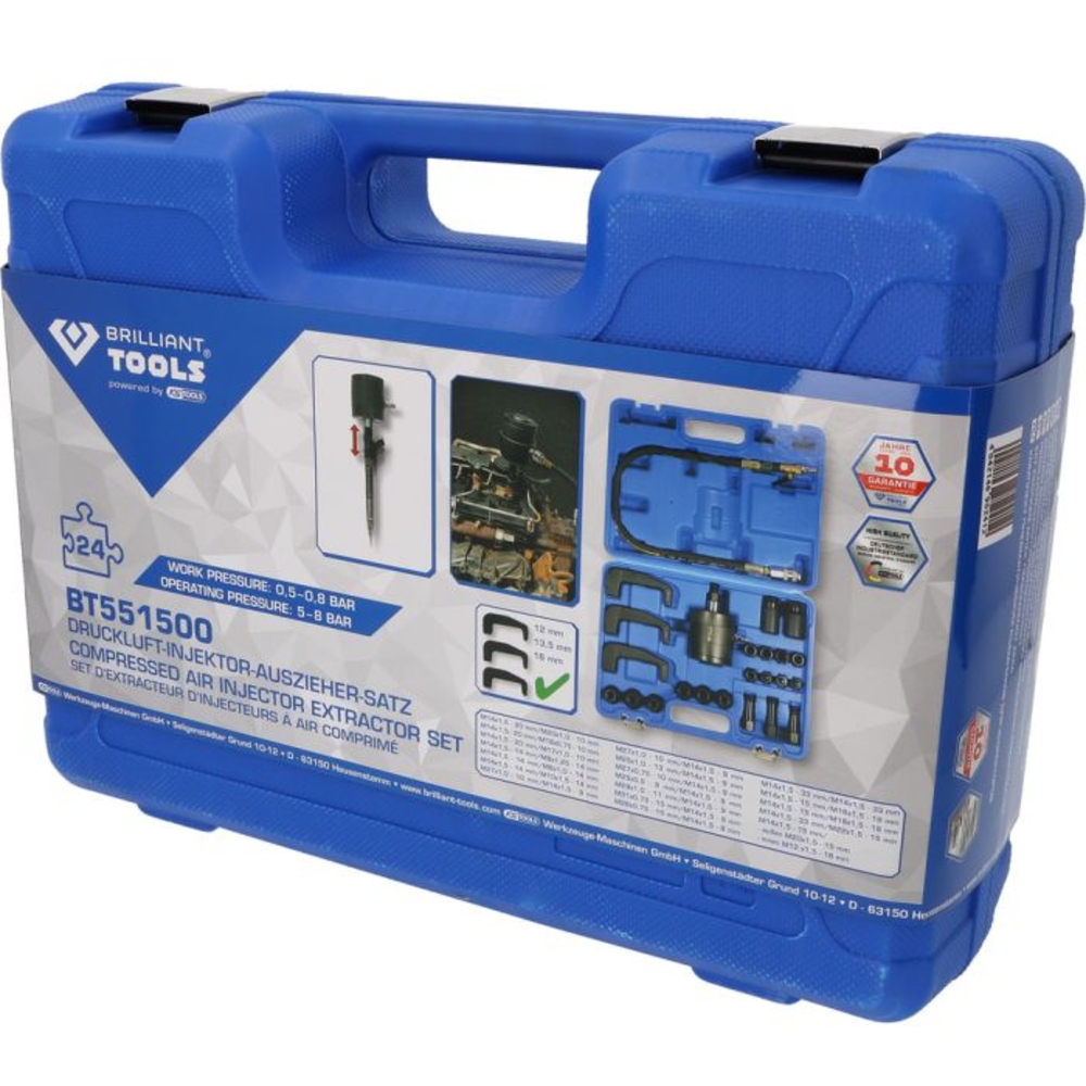 Set d’extracteur d’injecteurs à air comprimé 24 pcs BRILLIANT TOOLS - KS TOOLS - BT551500