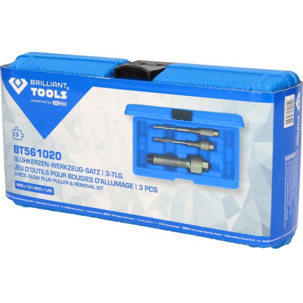 Jeu d'extracteurs pour bougies de préchauffage 3 pcs BRILLIANT TOOLS - KS TOOLS - BT561020