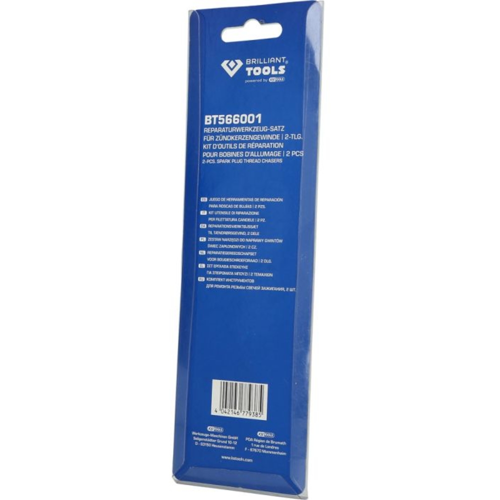 Kit de réparation de filetage de bougie d’allumage 2 pcs BRILLIANT TOOLS - KS TOOLS - BT566001