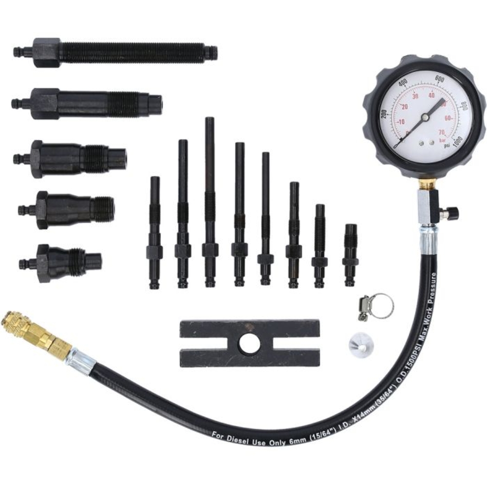 Coffret de contrôle de compression pour moteurs diesel 18 pcs BRILLIANT TOOLS - KS TOOLS - BT581000