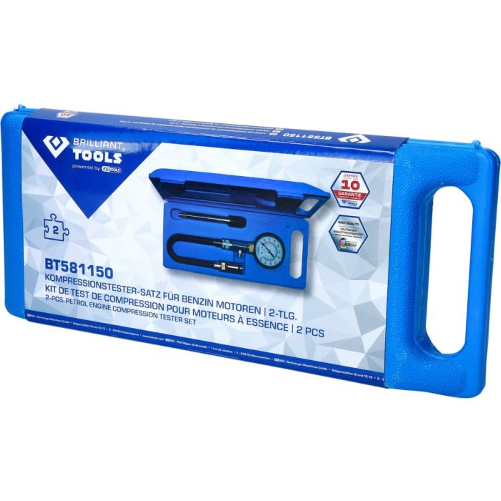 Coffret de contrôle de compression pour moteurs à essence 2 pcs BRILLIANT TOOLS - KS TOOLS - BT581150