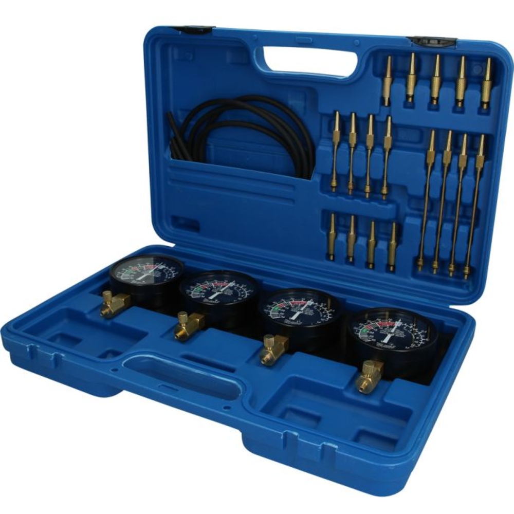 Coffret de test d'injecteurs avec 4 manomètres 26 pcs BRILLIANT TOOLS - KS TOOLS - BT581200