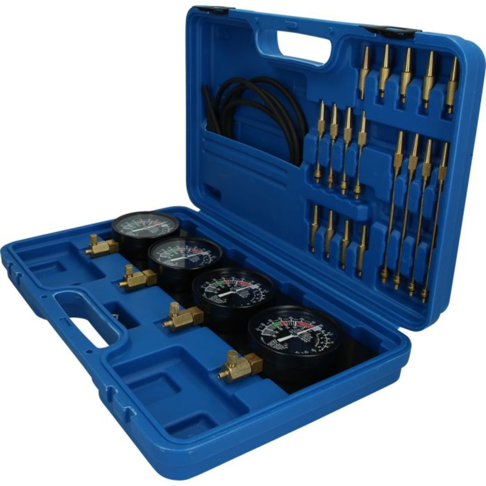 Coffret de test d'injecteurs avec 4 manomètres 26 pcs BRILLIANT TOOLS - KS TOOLS - BT581200