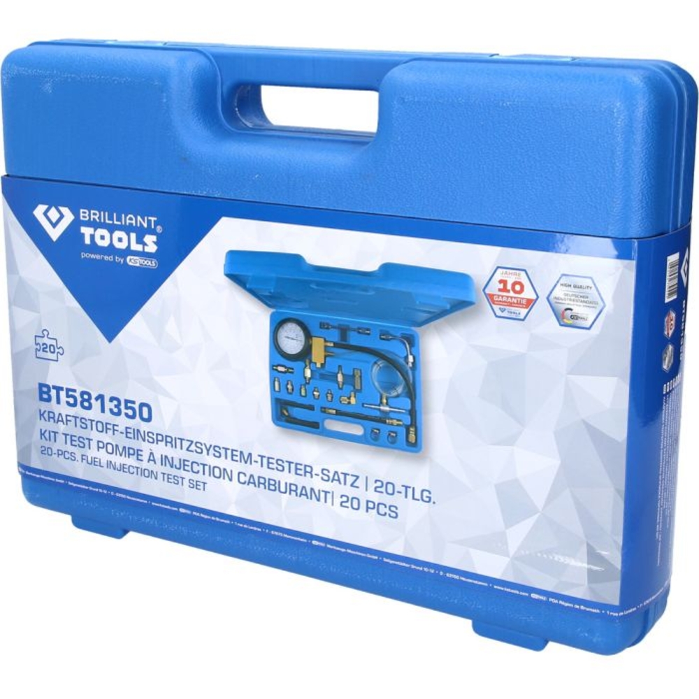 Coffret de contrôle d'injection carburant 20 pcs BRILLIANT TOOLS - KS TOOLS - BT581350