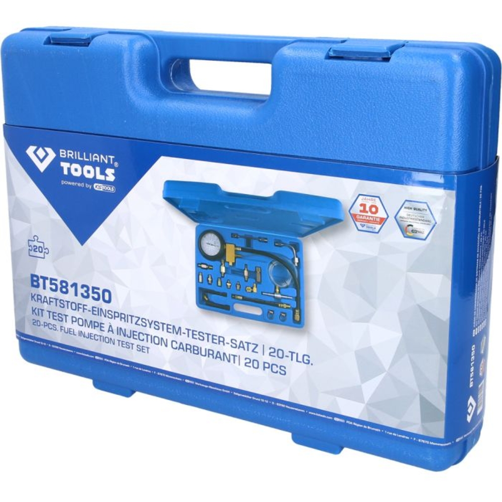 Coffret de contrôle d'injection carburant 20 pcs BRILLIANT TOOLS - KS TOOLS - BT581350