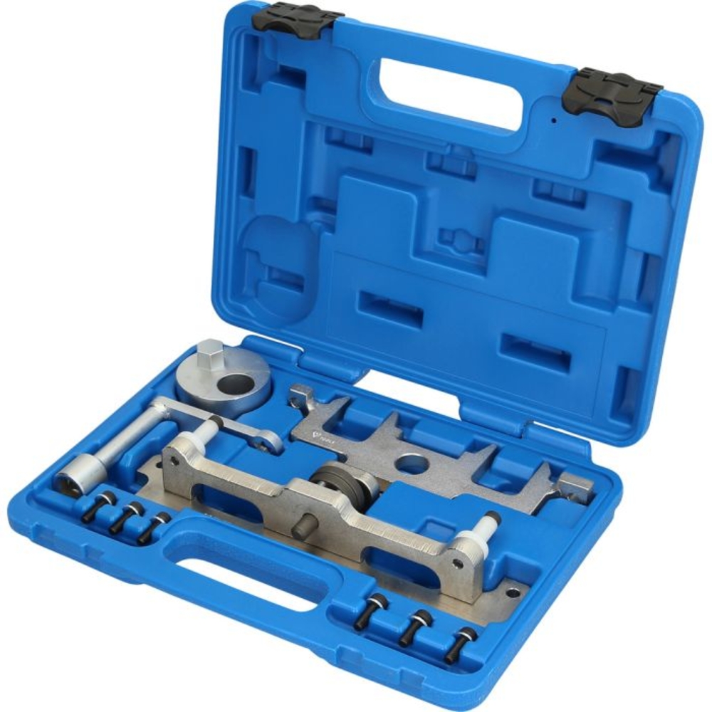 Jeu d'outils de montage de chaine de distribution pour moteur Mercedes OM651, 11 pcs BRILLIANT TOOLS - KS TOOLS - BT593585