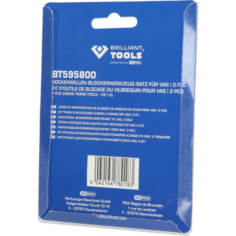 Jeu d’outils de calage pour Volkswagen 1.2, 2 pcs BRILLIANT TOOLS - KS TOOLS - BT595800