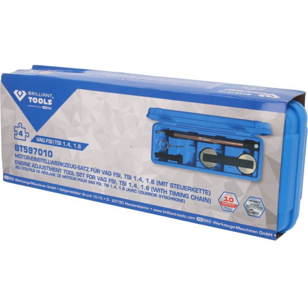 Jeu d'outils de calage pour VAG 1.4, 1.6 TSI FSI 4pcs BRILLIANT TOOLS - KS TOOLS - BT597010