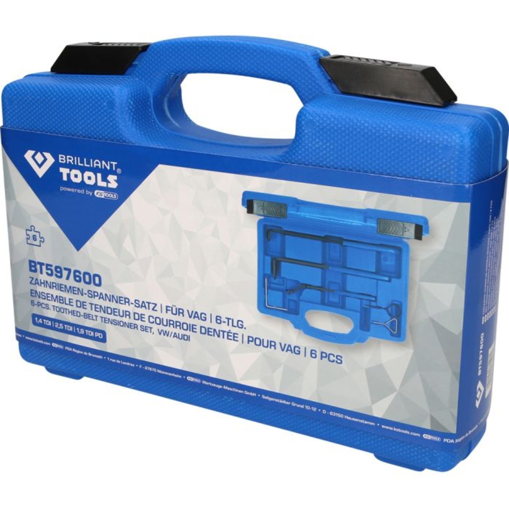 Jeu de clés pour galets tendeurs de courroie pour VAG 6 pcs BRILLIANT TOOLS - KS TOOLS - BT597600