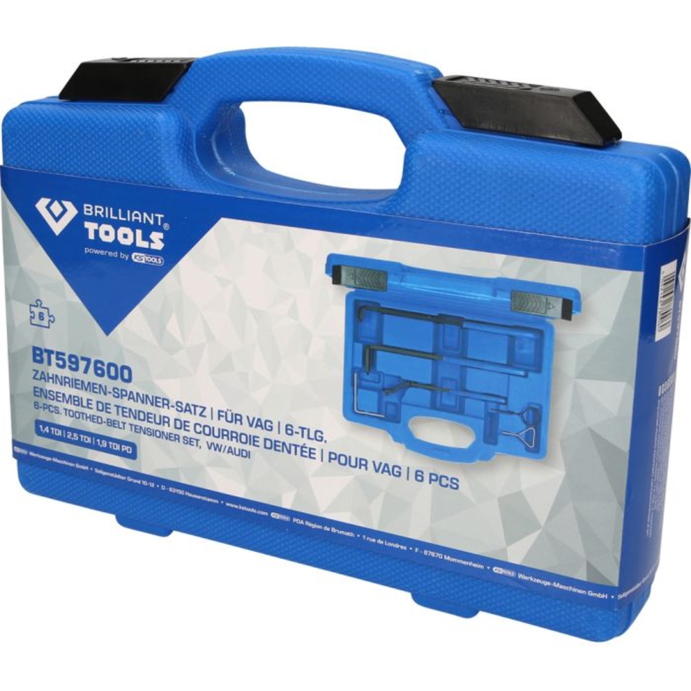 Jeu de clés pour galets tendeurs de courroie pour VAG 6 pcs BRILLIANT TOOLS - KS TOOLS - BT597600
