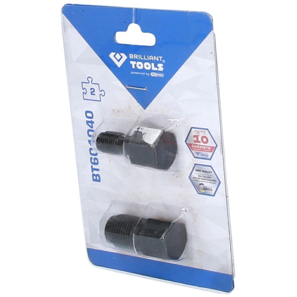 Outil de réparation pour filetages de sondes lambda M18 x 1.5mm M12 x 1.25mm 2 pcs BRILLIANT TOOLS - KS TOOLS - BT601040