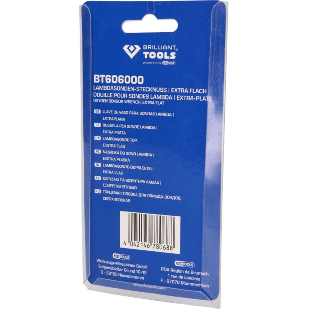 Douille fendue extra-plate pour sonde Lambda 3/8