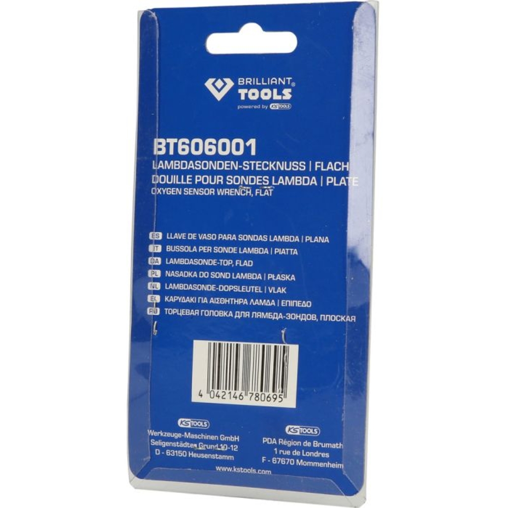 Douille pour sondes Lambda plate 1/2