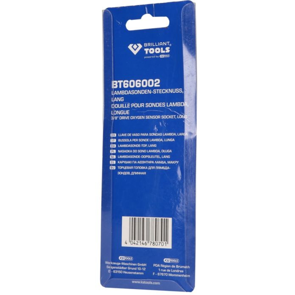 Douille pour sondes Lambda longue 3/8