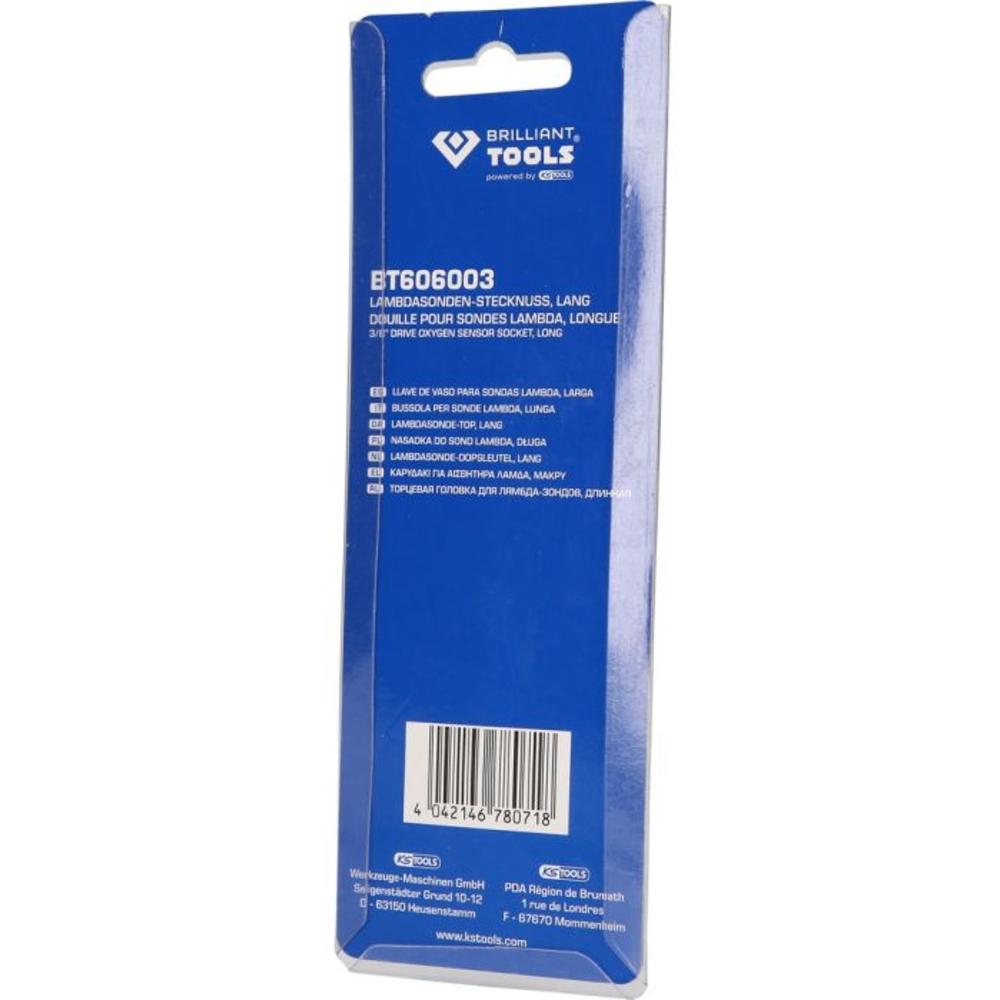 Douille pour sondes Lambda longue 3/8
