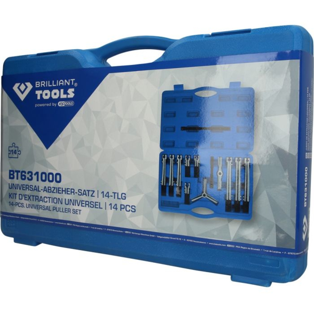 Coffret d'extrateur universel 14 pcs BRILLIANT TOOLS - KS TOOLS - BT631000