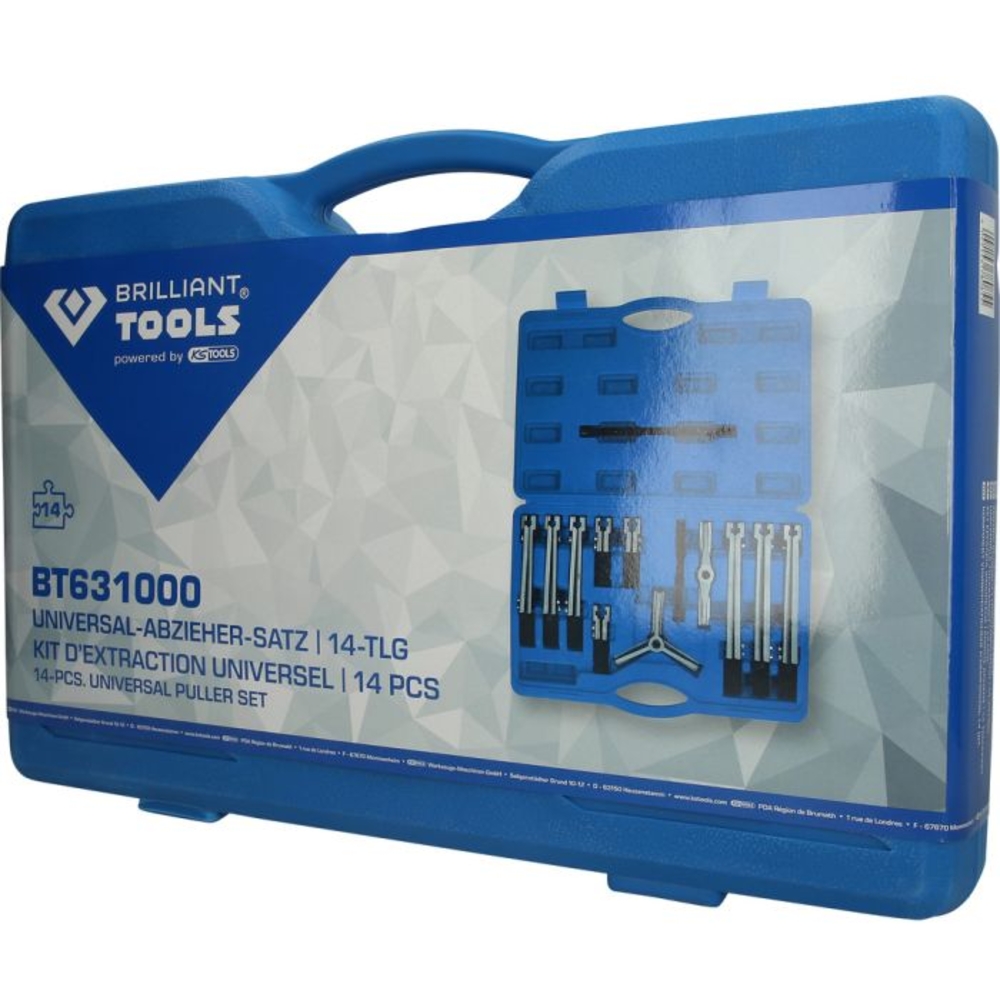 Coffret d'extrateur universel 14 pcs BRILLIANT TOOLS - KS TOOLS - BT631000
