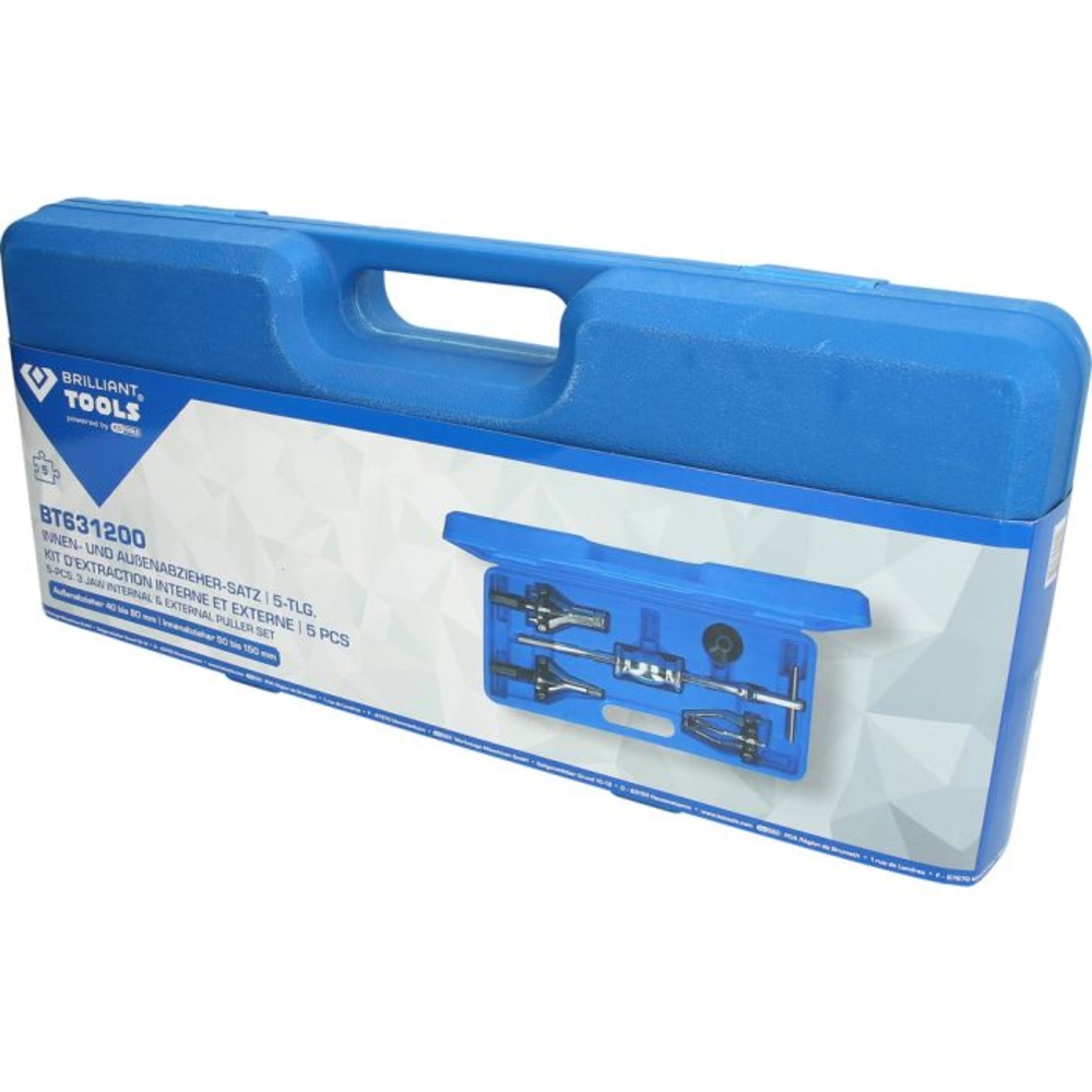 Kit d'extracteur de roulement intérieur et extérieur 5 pcs BRILLIANT TOOLS - KS TOOLS - BT631200