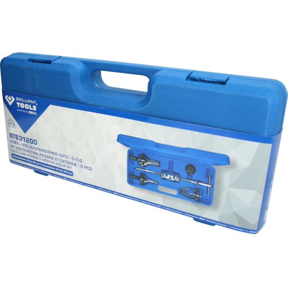 Kit d'extracteur de roulement intérieur et extérieur 5 pcs BRILLIANT TOOLS - KS TOOLS - BT631200