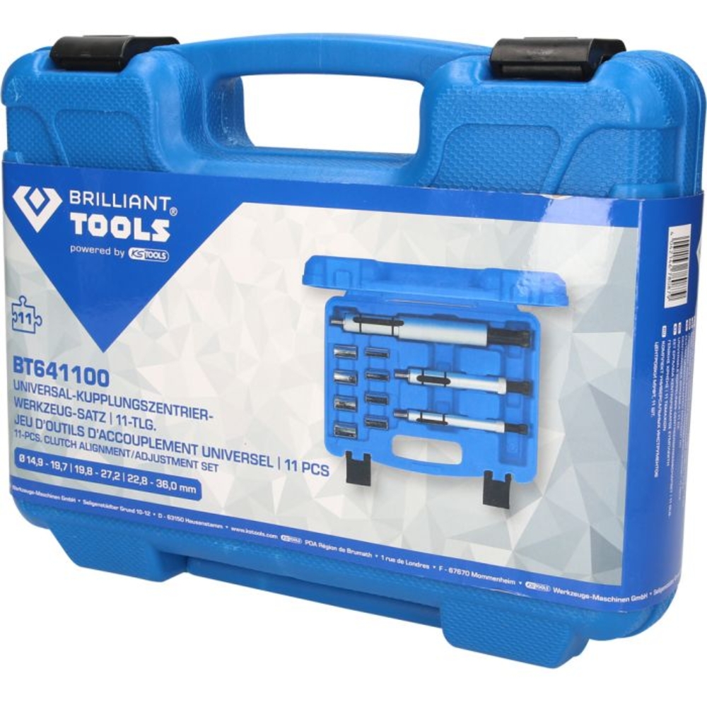 Jeu d’outils de centrage d'embrayage universel 11 pcs BRILLIANT TOOLS - KS TOOLS - BT641100