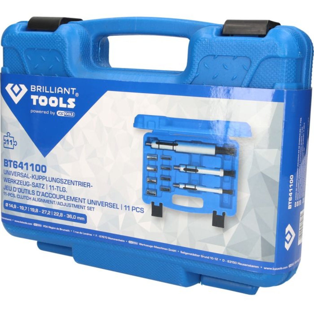 Jeu d’outils de centrage d'embrayage universel 11 pcs BRILLIANT TOOLS - KS TOOLS - BT641100
