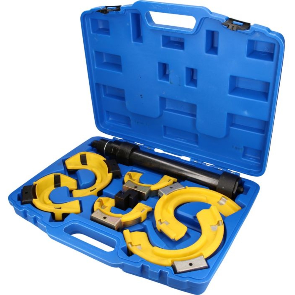Jeu de compresseurs de ressorts 15 pcs coupelles gainées PVC BRILLIANT TOOLS - KS TOOLS - BT651200