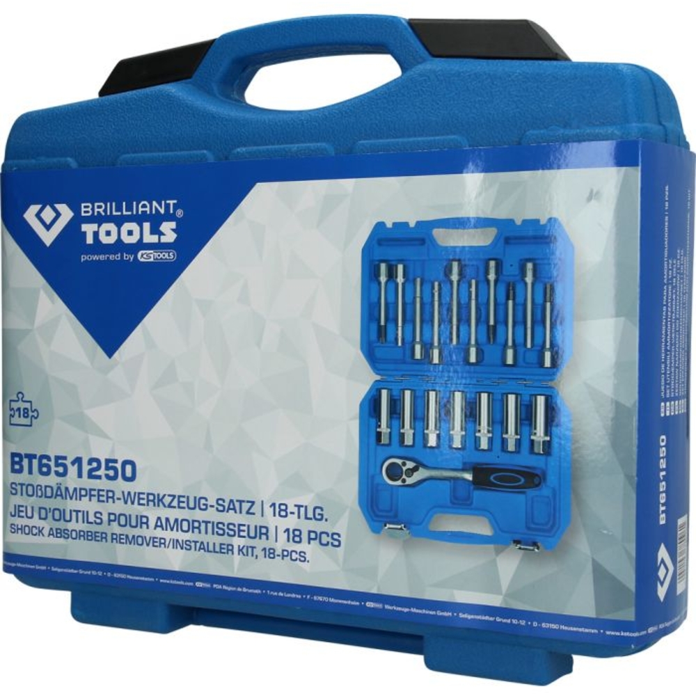 Jeu d’outils pour amortisseurs 18 pcs BRILLIANT TOOLS - KS TOOLS - BT651250