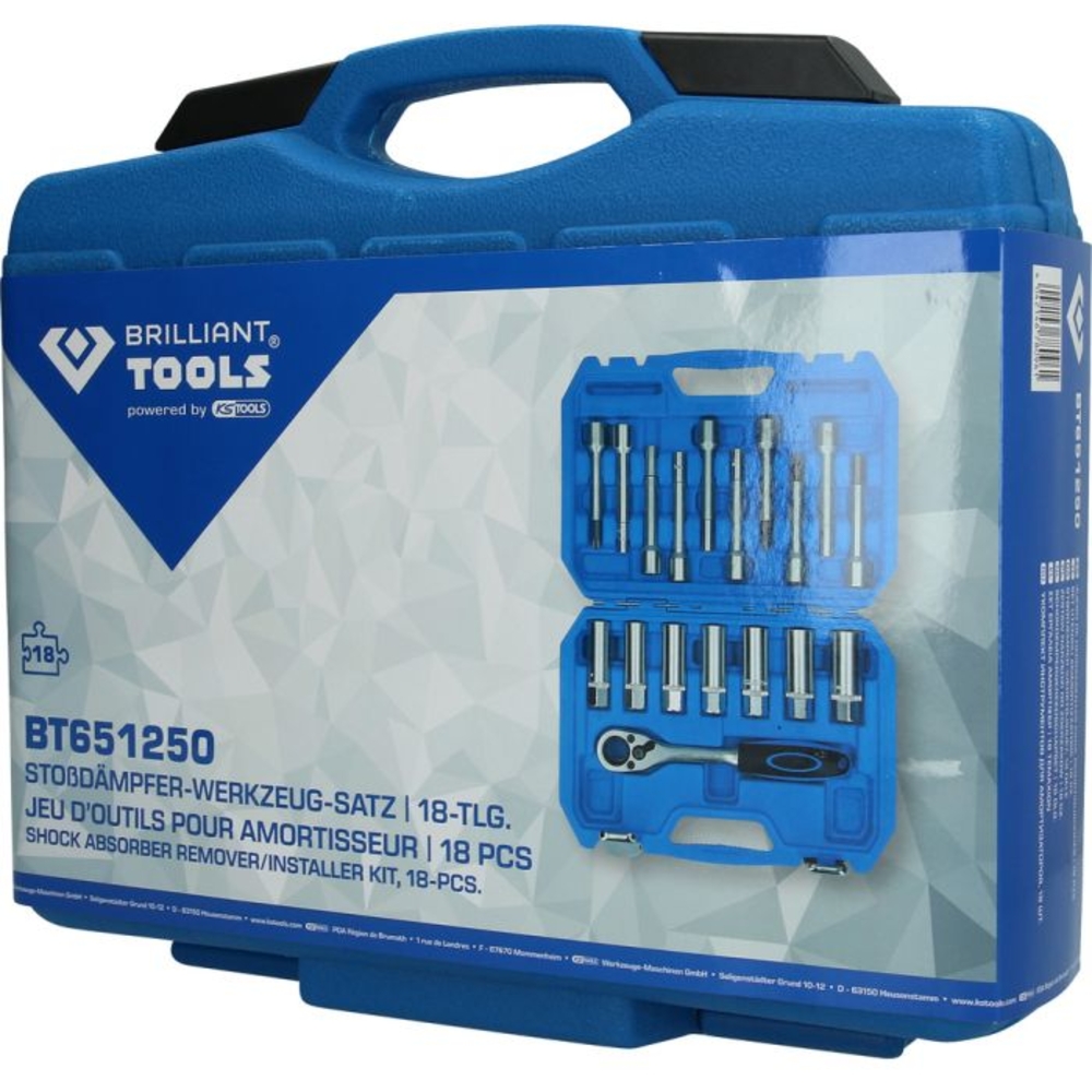 Jeu d’outils pour amortisseurs 18 pcs BRILLIANT TOOLS - KS TOOLS - BT651250