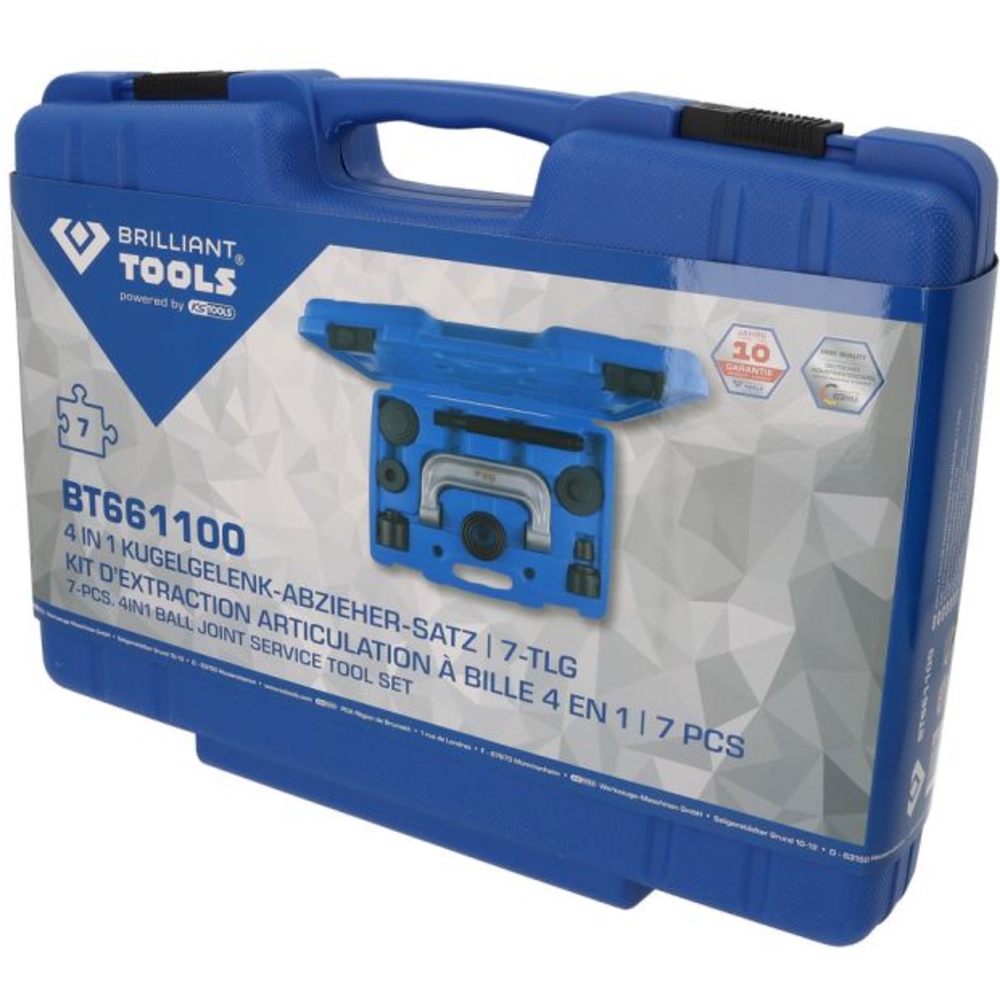 Jeu d'extracteur de rotules 4 en 1, 9 pcs BRILLIANT TOOLS - KS TOOLS - BT661100