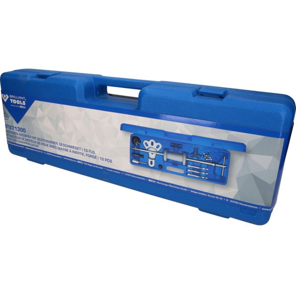 Extracteur de moyeux avec masse à inertie forgé 14 pcs BRILLIANT TOOLS - KS TOOLS - BT671300