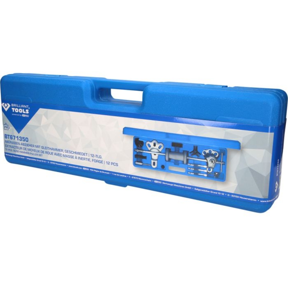 Extracteur de moyeux avec masse à inertie forgé 16 pcs BRILLIANT TOOLS - KS TOOLS - BT671350