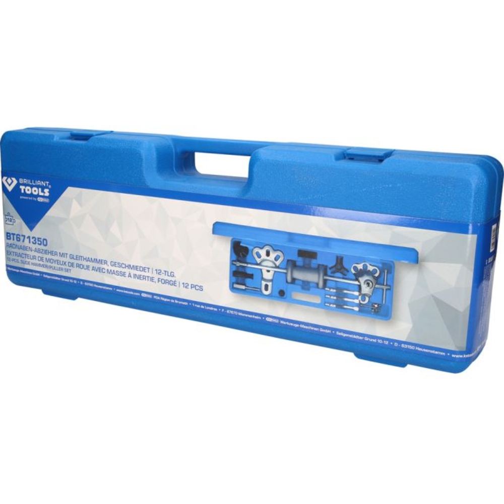 Extracteur de moyeux avec masse à inertie forgé 16 pcs BRILLIANT TOOLS - KS TOOLS - BT671350