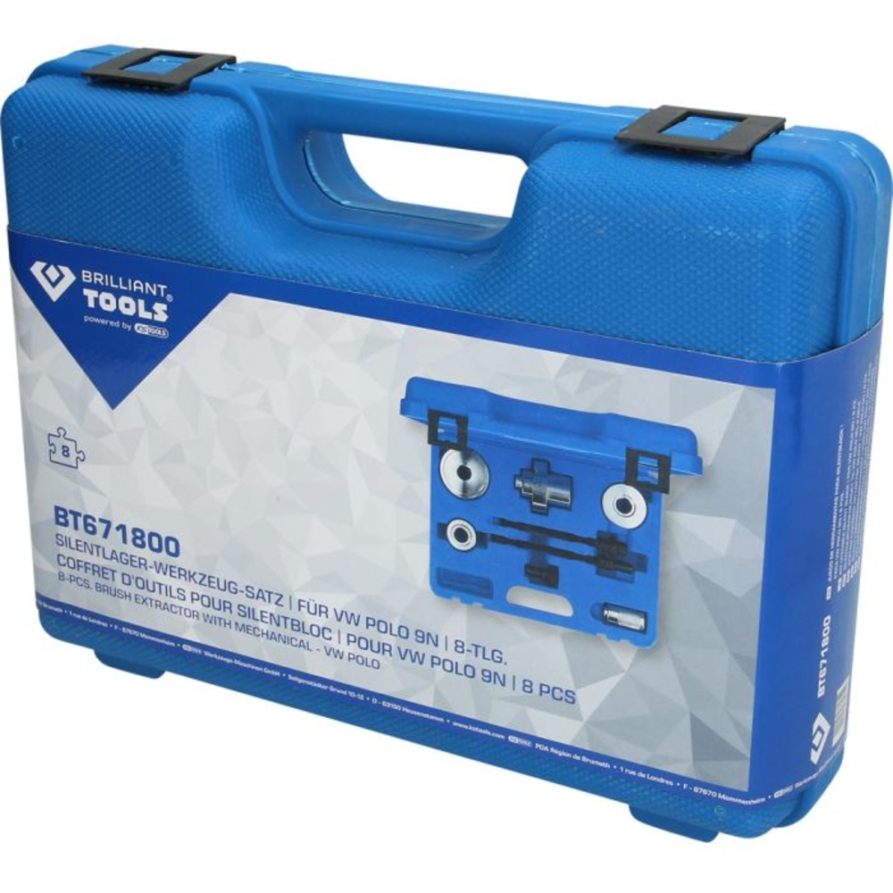 Coffret d'outils pour silent-blocs pour VW Polo 9N 8 pcs BRILLIANT TOOLS - KS TOOLS - BT671800