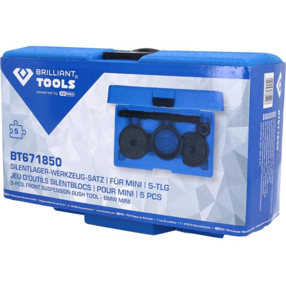 Coffret d’outils pour silent-blocs pour Mini 8 pcs BRILLIANT TOOLS - KS TOOLS - BT671850