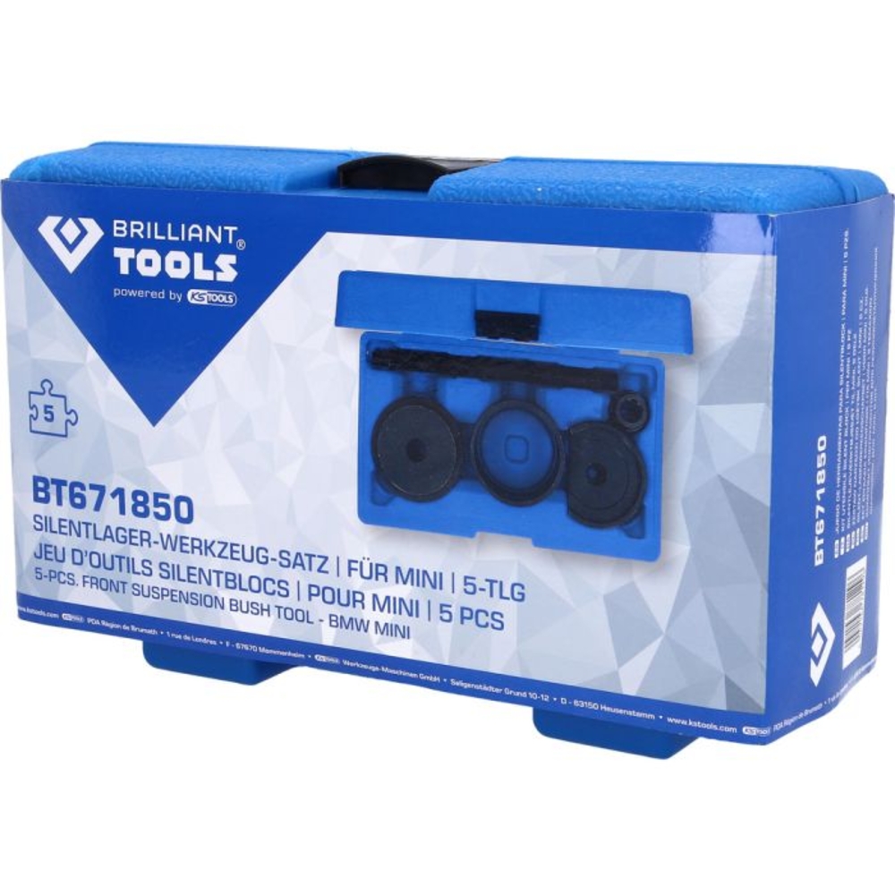 Coffret d’outils pour silent-blocs pour Mini 8 pcs BRILLIANT TOOLS - KS TOOLS - BT671850