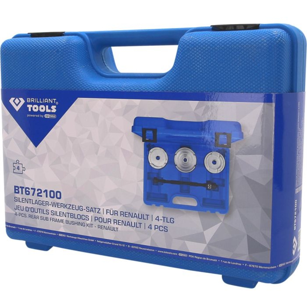 Coffret d’outils pour silent-blocs pour Renault laguna II 4 pcs BRILLIANT TOOLS - KS TOOLS - BT672100