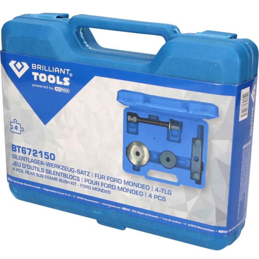 Coffret d’outils pour silent-blocs pour Ford Mondeo 4 pcs BRILLIANT TOOLS - KS TOOLS - BT672150